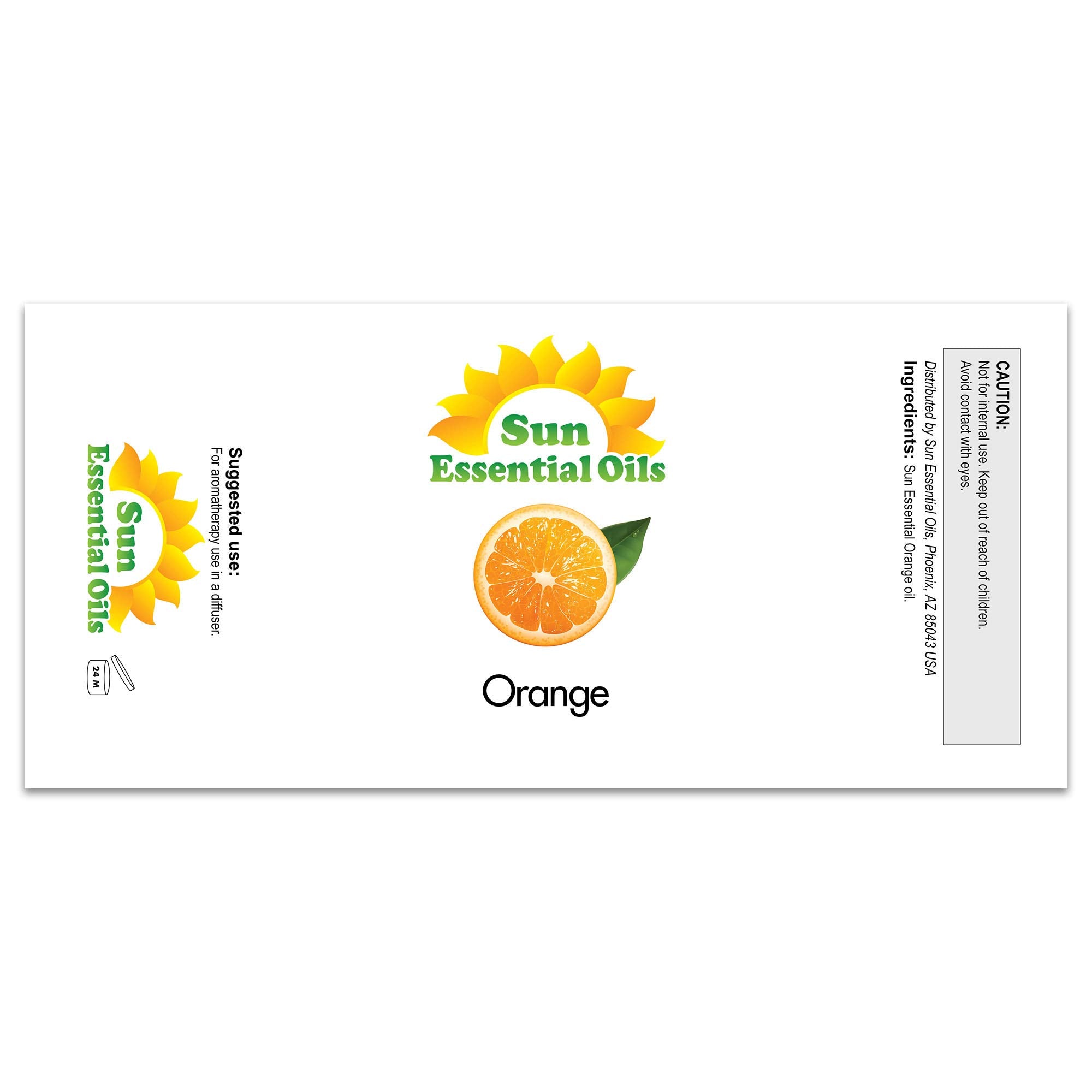 Sun Essential Oils gota de aceite naranja dulce en superficie que destaca pureza y aroma