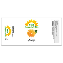 Sun Essential Oils gota de aceite naranja dulce en superficie que destaca pureza y aroma