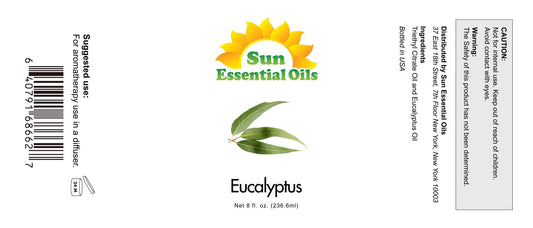 Sun Essential Oils eucalyptus oil for diffuser creates crisp, spa-like ambiance.