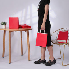 SUNCOLOR bolsa con etiqueta y lazo personalizado, aspecto profesional