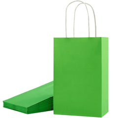 SUNCOLOR vista frontal del paquete de 24 bolsas verdes, presentación atractiva