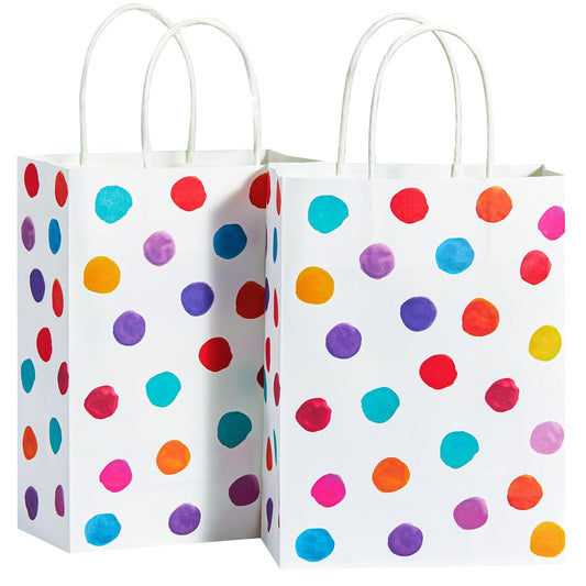 SUNCOLOR bolsa frontal con lunares coloridos mostrando diseño atractivo
