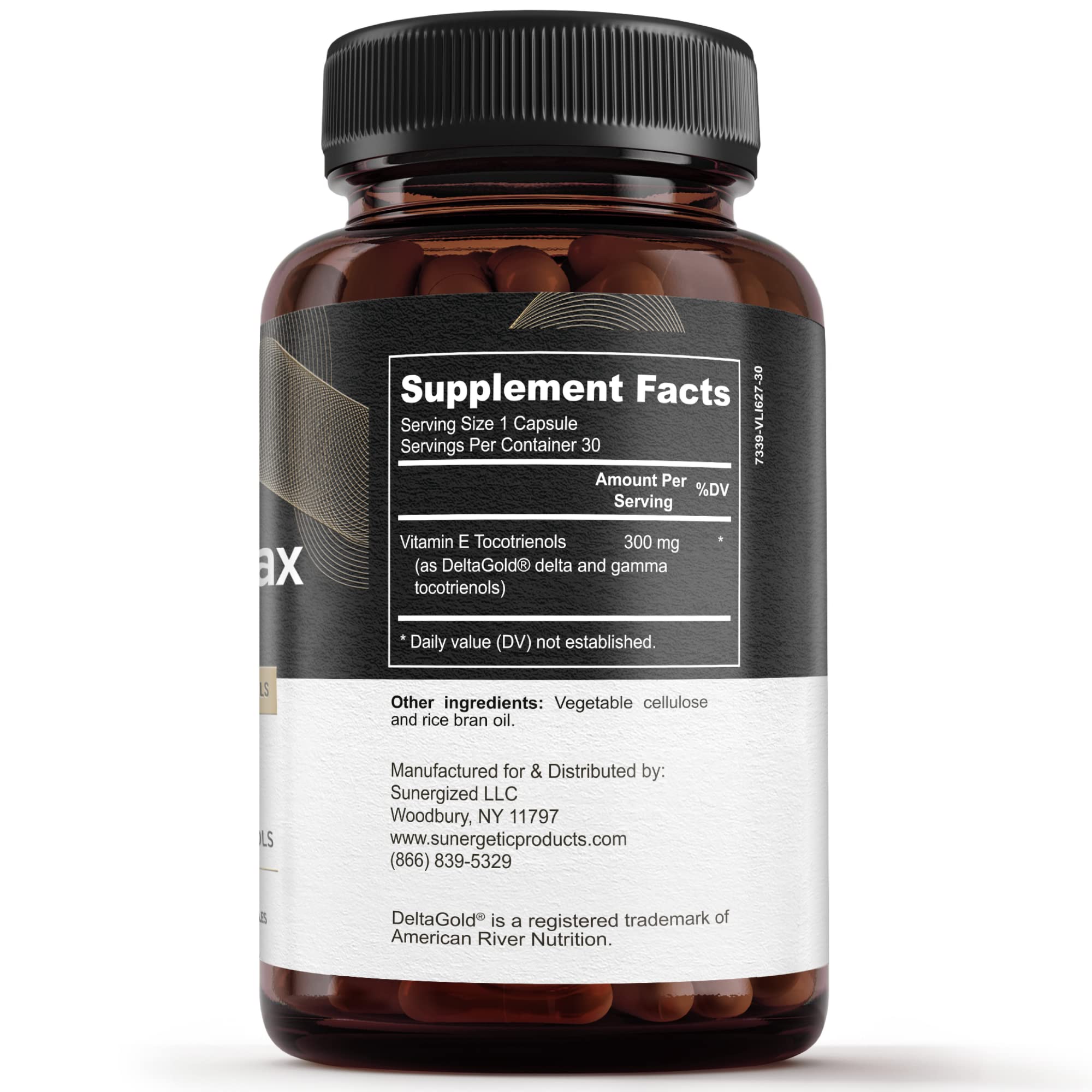 Sunergetic cápsula líquida en primer plano enfatizando absorción eficiente