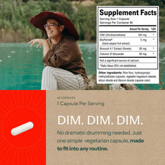 Sunergetic etiqueta con lista de ingredientes y beneficios de transparencia