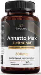 Sunergetic frasco delantero DeltaGold mostrando el envase y beneficio antioxidante