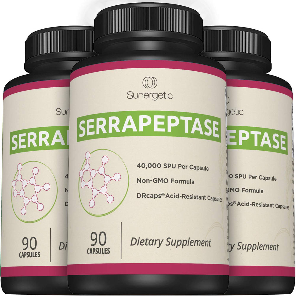 Sunergetic Serrapeptase: cápsulas vegetarianas con garantía de calidad y certificaciones.