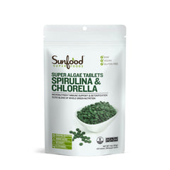 Sunfood Superfoods paquete frontal mostrando etiqueta y peso 4 oz, fácil identificación
