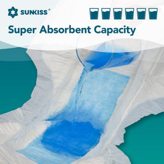 SUNKISS detalle del núcleo absorbente que maximiza retención nocturna