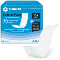 SUNKISS empaque frontal mostrando 104 unidades y ventaja de absorción