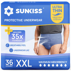 SUNKISS empaque frontal azul con 36 unidades muestra protección discreta