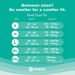 SUNKISS cintas ajustables que permiten fijación segura y cómoda