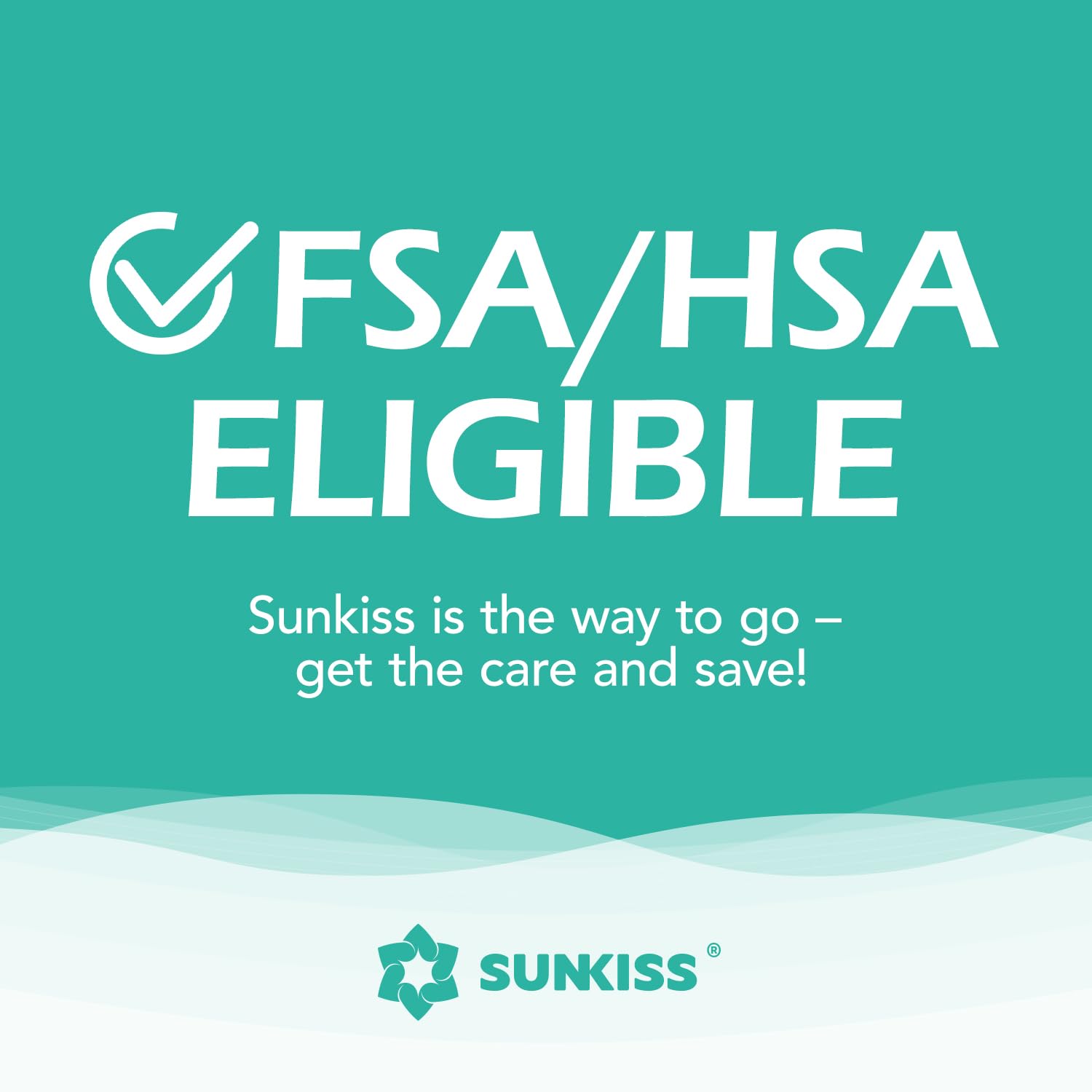 SUNKISS vista trasera con cintura elástica para ajuste ceñido