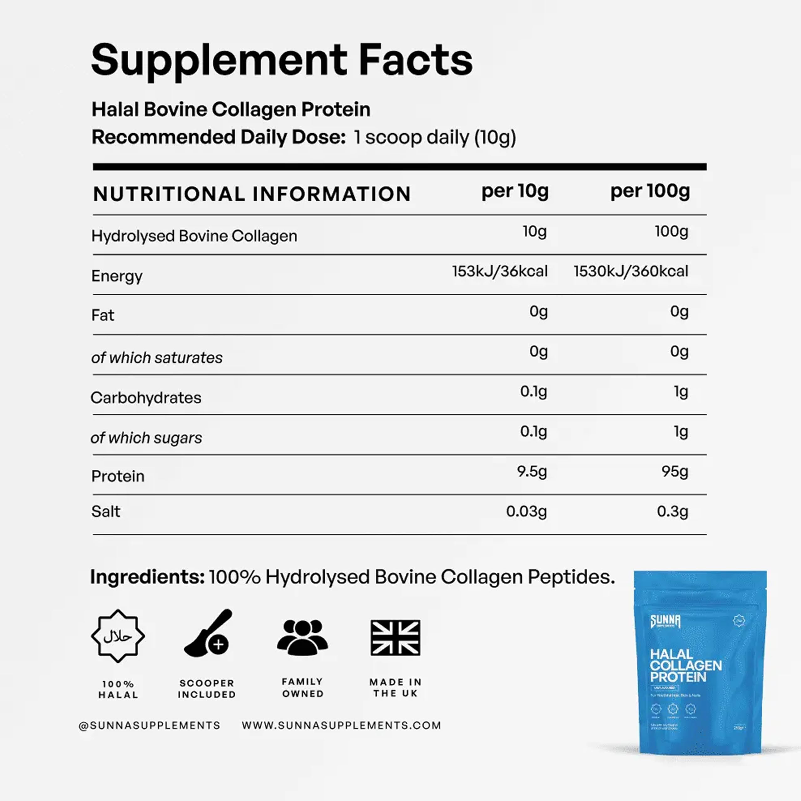 SUNNA SUPPLEMENTS batido nutritivo mezclado que facilita proteína diaria