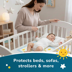 SunnyGuard tamaño comparado con mano, ideal y compacto