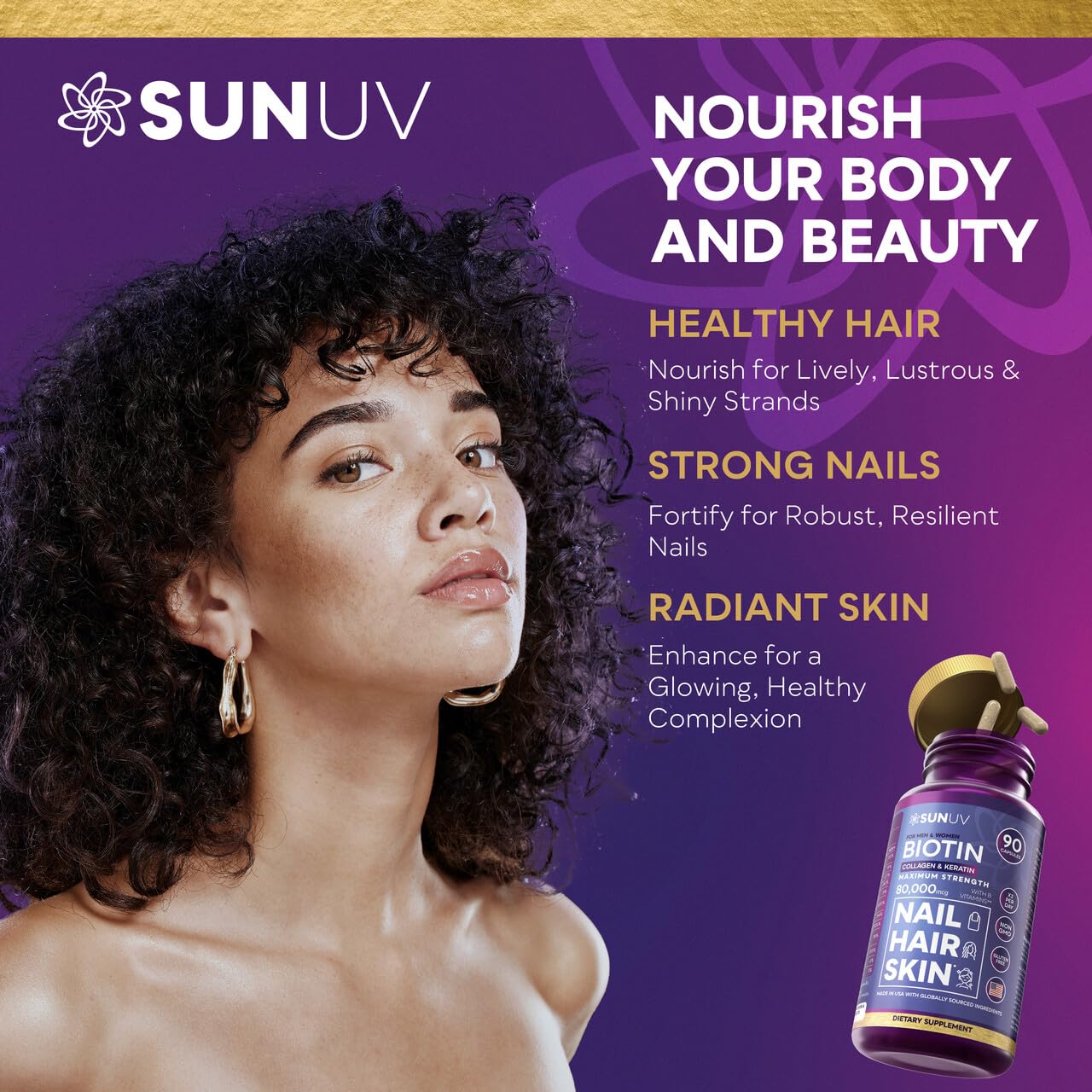 SUNUV cápsulas en mano para visualizar dosis y conveniencia