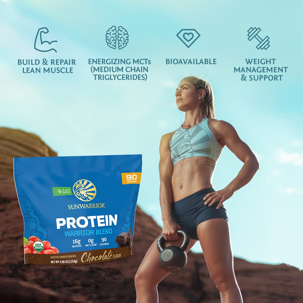 Sunwarrior cuchara con porción para medir cantidad recomendada