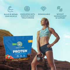 Sunwarrior cuchara con porción para medir cantidad recomendada