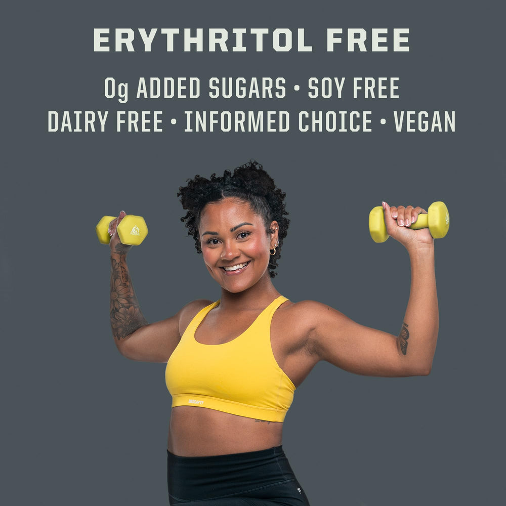 Etiqueta nutricional de Sunwarrior con información de pureza y pruebas de laboratorio