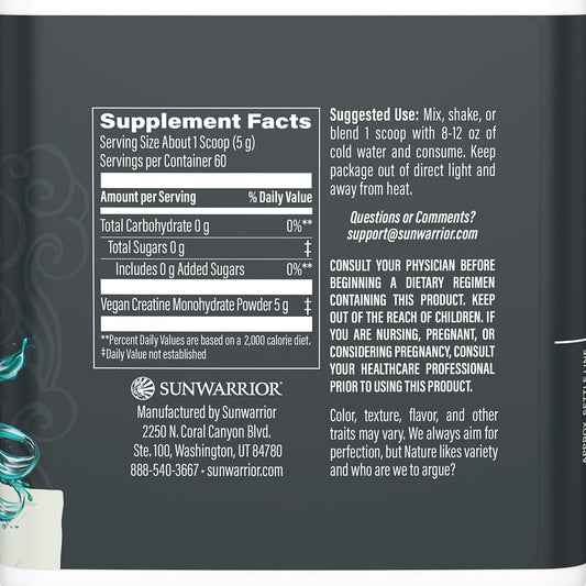 Sunwarrior polvo micronizado, textura fina para mejor disolución
