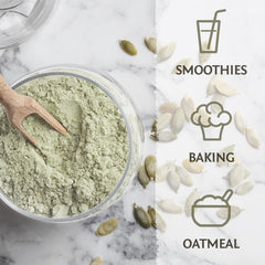 Sunwarrior etiqueta con certificaciones orgánicas y lista de ingredientes clara