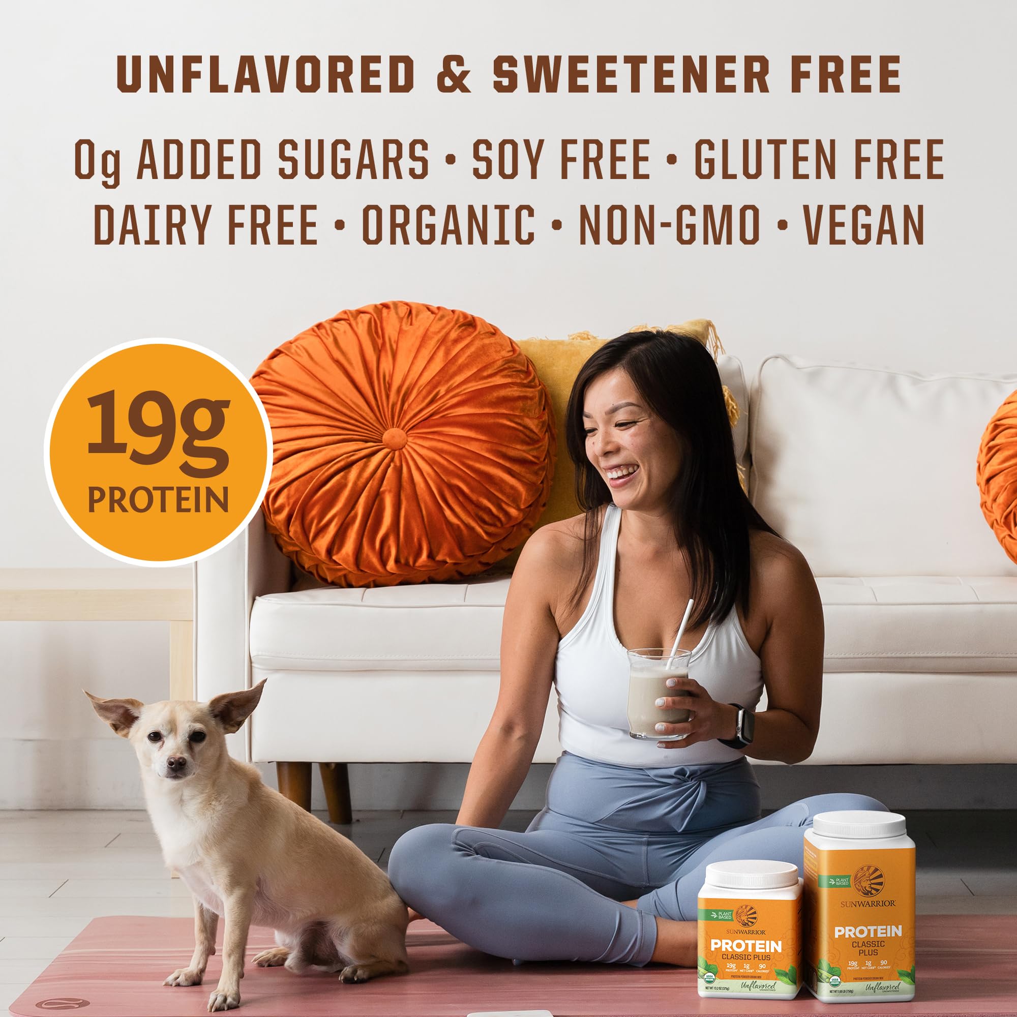 Sunwarrior helado proteico casero elaborado con Classic Plus