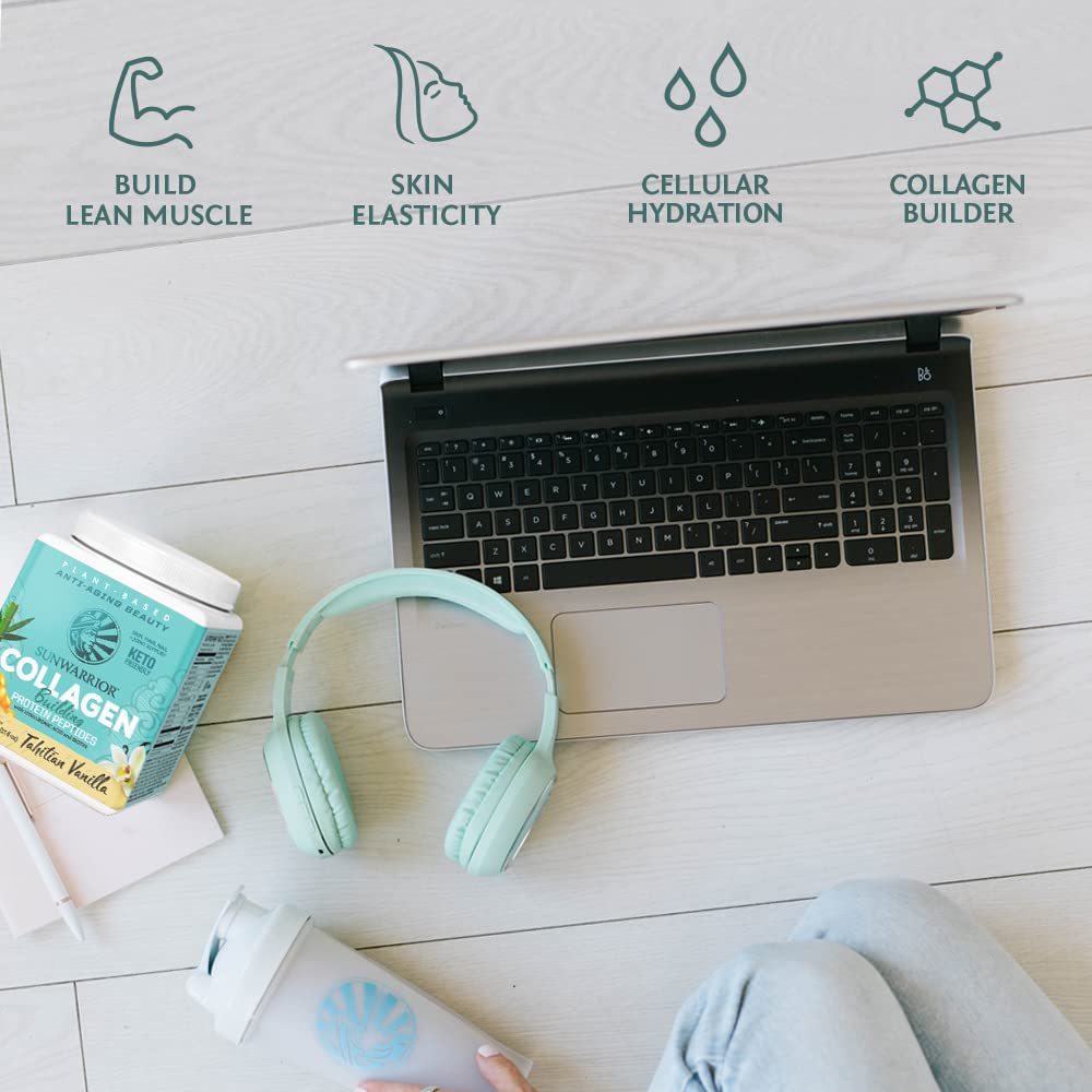 Sunwarrior mezclado en café, sabor vainilla que complementa bebidas