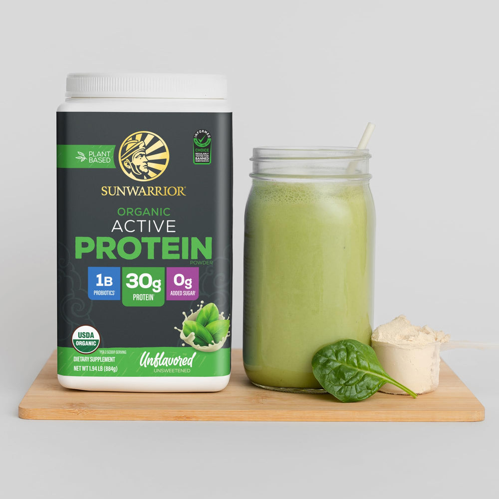 Receta de avena con Sunwarrior integrada para desayuno alto en proteínas