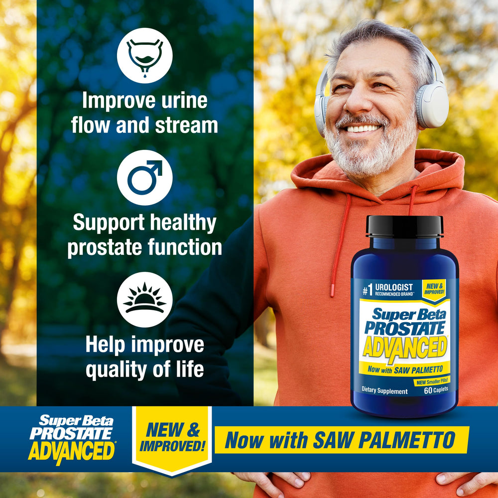 SUPER BETA PROSTATE frasco abierto con cápsulas que facilita control de dosis