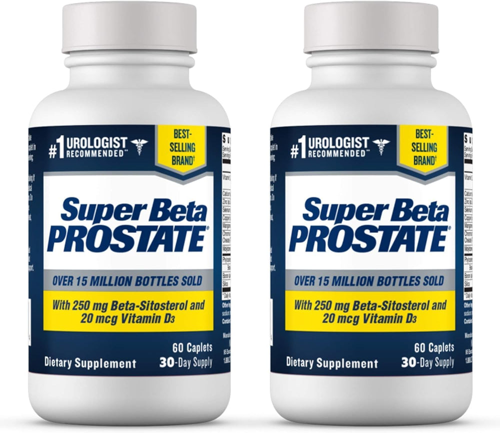 SUPER BETA PROSTATE frontal del pack que transmite confianza y dosificación clara