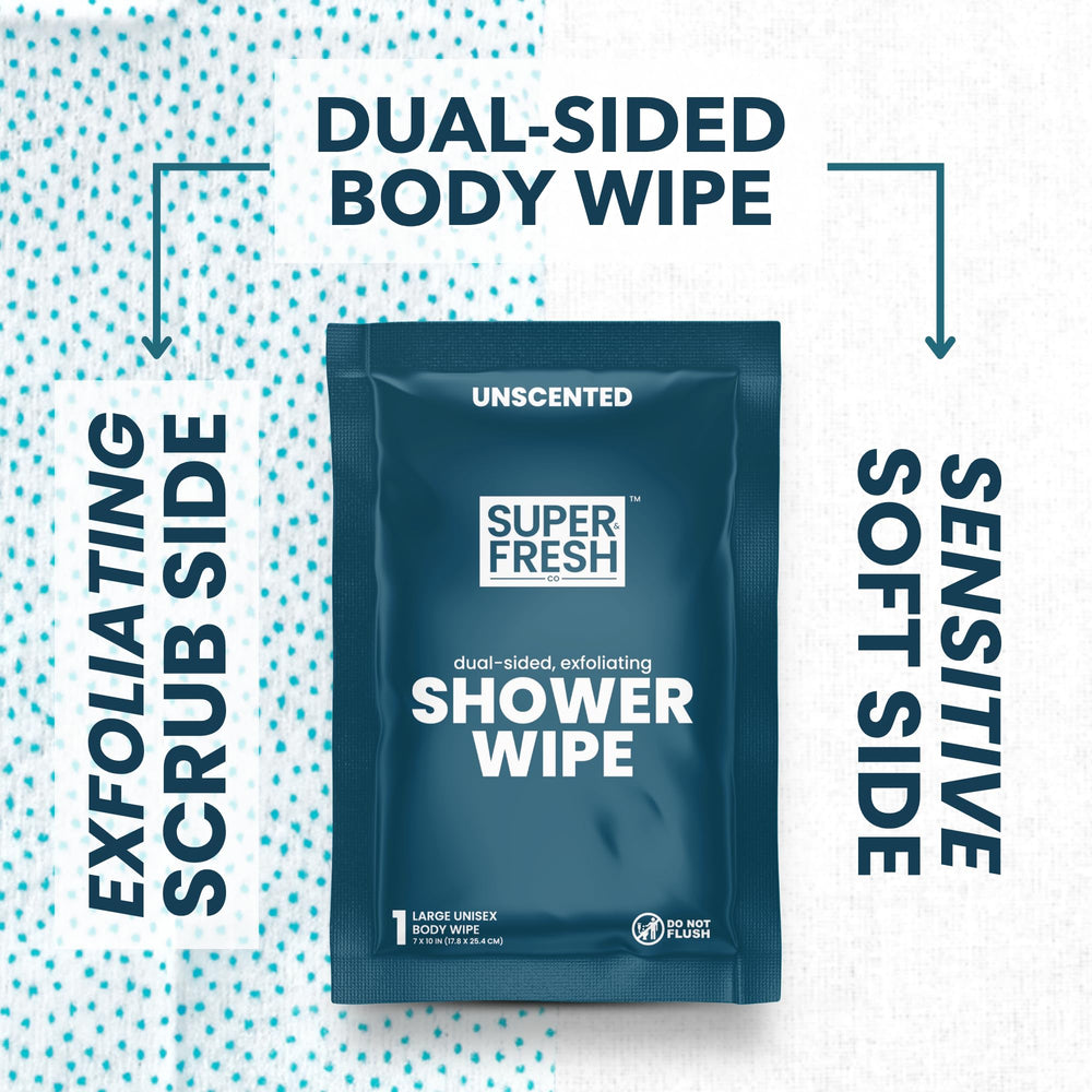 Super & Fresh Co. primer plano de la textura exfoliante que elimina suciedad