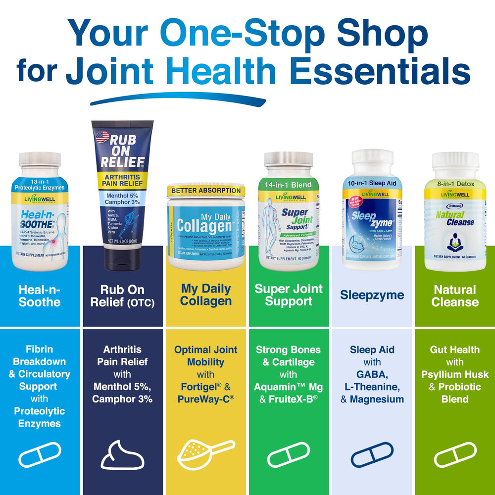 SUPER JOINT SUPPORT escena lifestyle con actividad cotidiana resaltando soporte articular