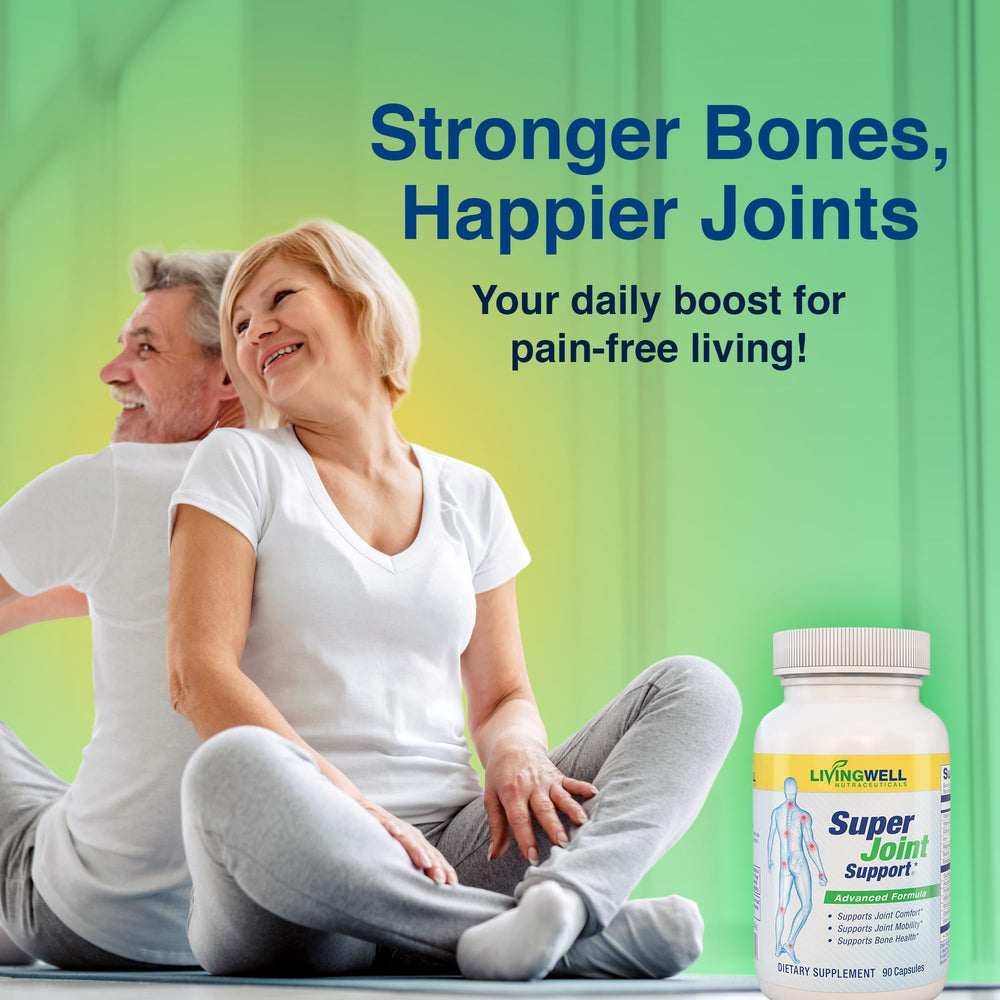 SUPER JOINT SUPPORT persona ejercitándose para ilustrar mejora de movimiento