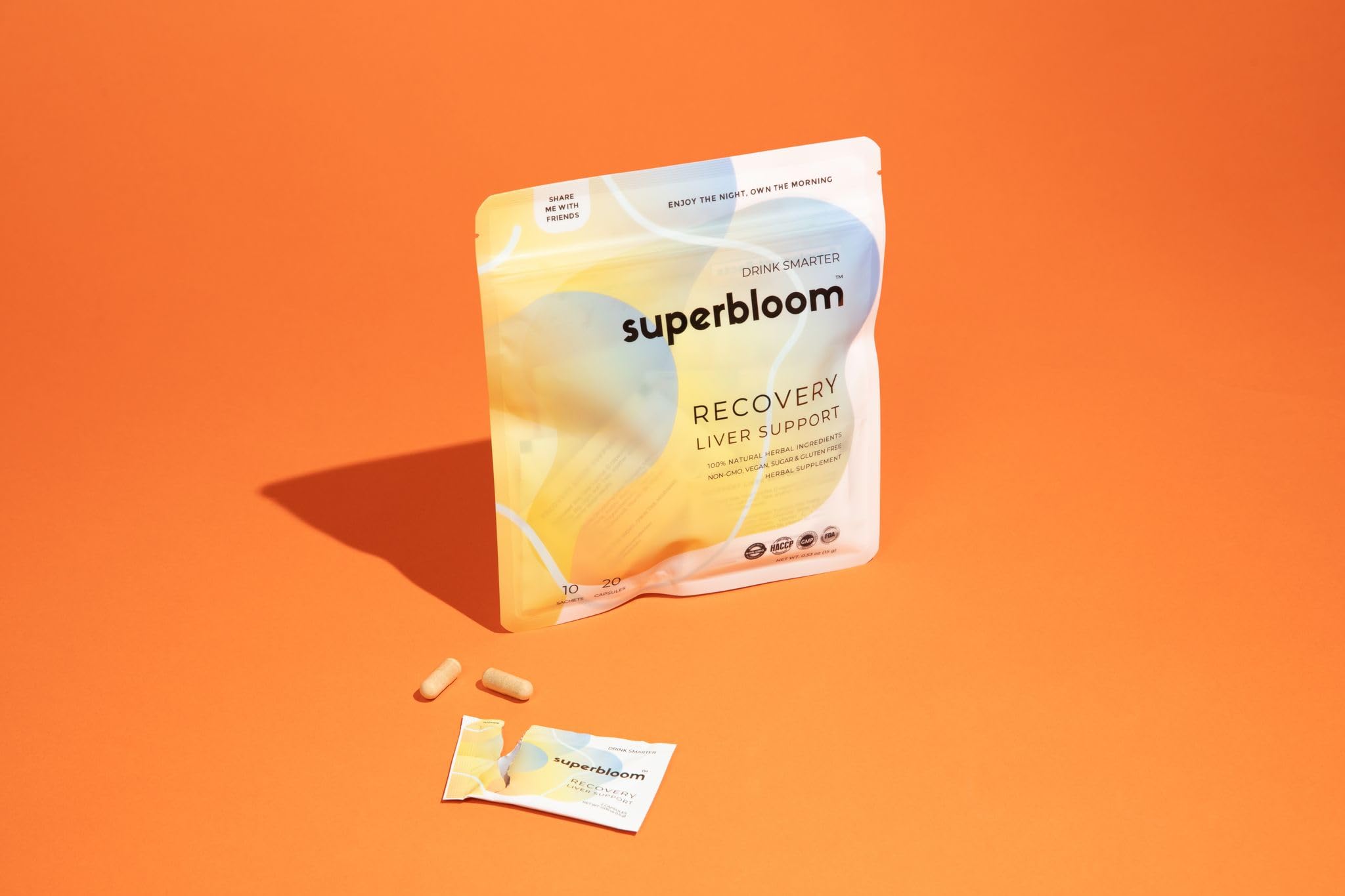 superbloom etiqueta de ingredientes que transmite transparencia y confianza