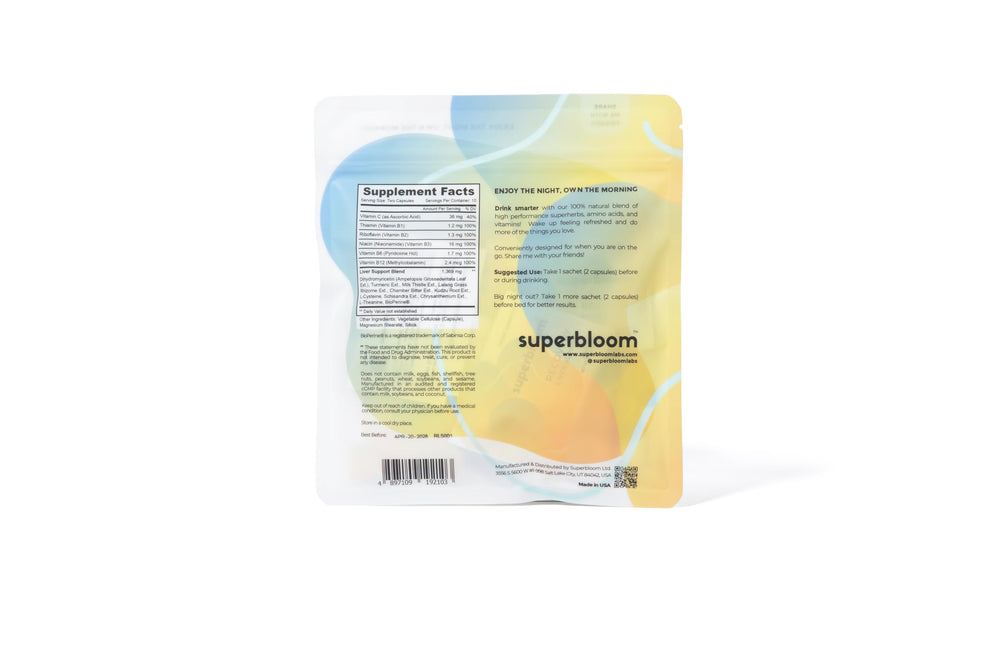 superbloom sobre disolviéndose en agua mostrando facilidad de uso