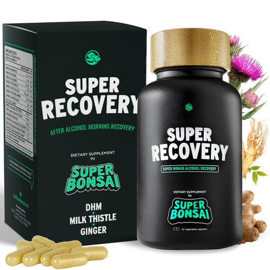 SuperBonsai frasco frontisl con etiqueta clara y beneficios visibles