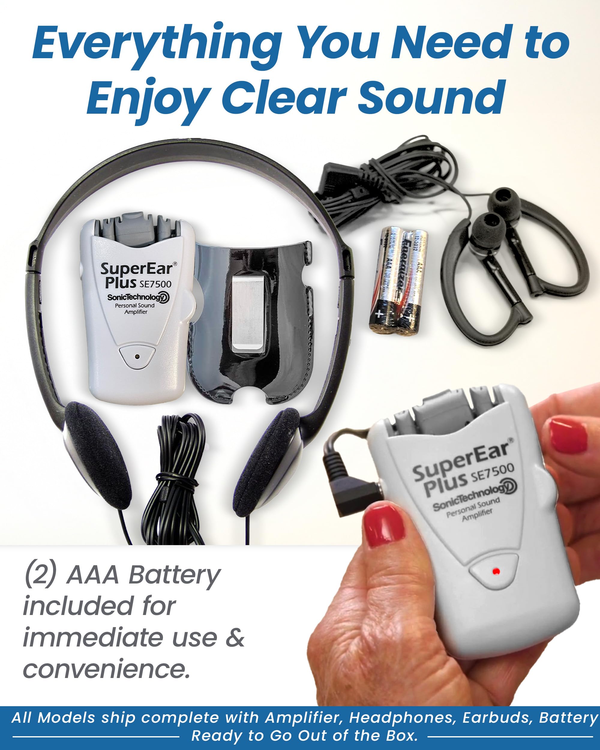 SuperEar SE7500 en exteriores durante observación de aves para sonido claro