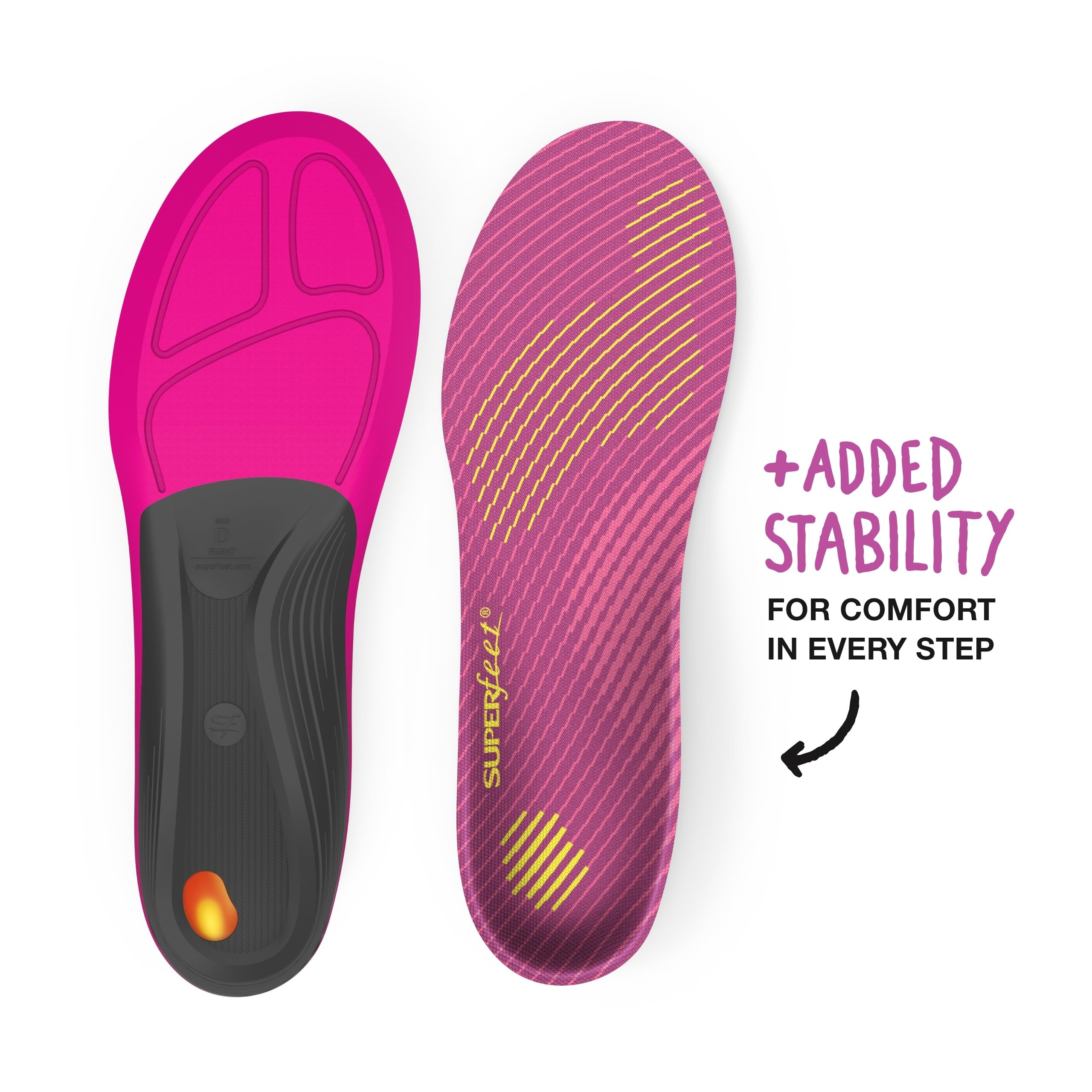 Superfeet inserta en zapatilla mostrando uso en running