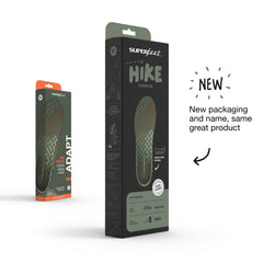 Superfeet Hike Cushion detalle de la textura Moisturewick que controla humedad y olores