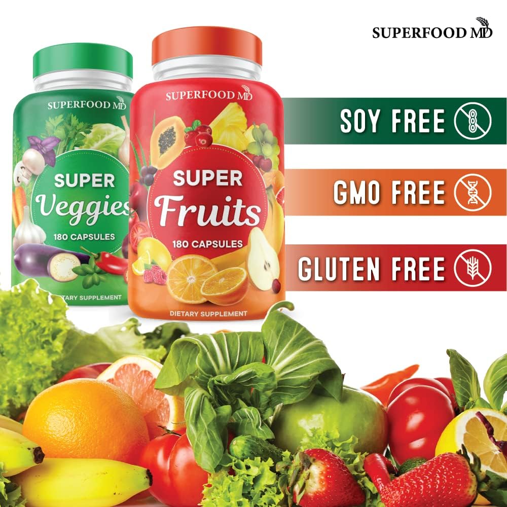 Superfood MD etiqueta nutricional destacando ingredientes y sellos