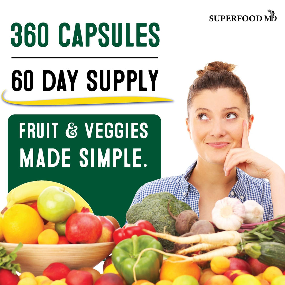 Superfood MD frascos con doble sello para protección y frescura