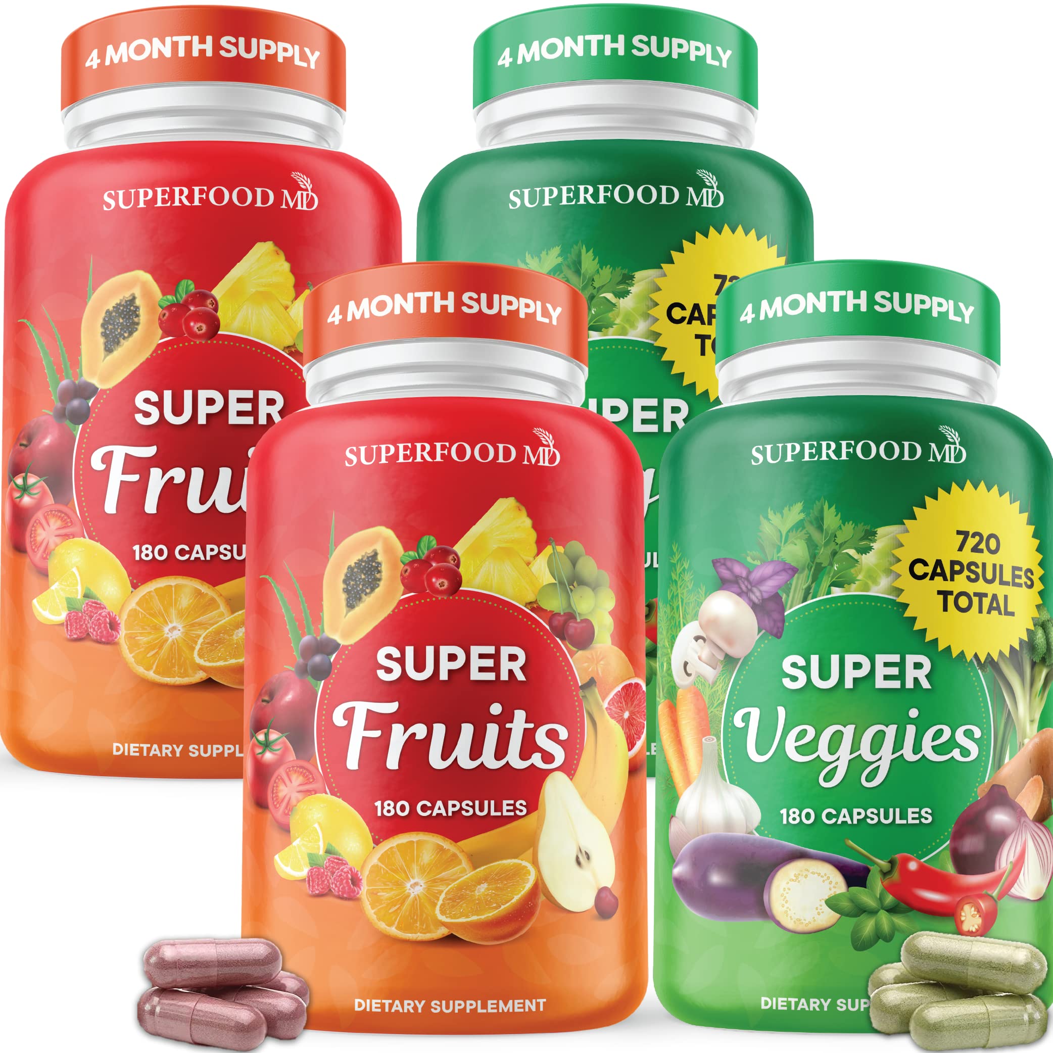 Superfood MD frontal del envase mostrando el sello doble y beneficio de frescura