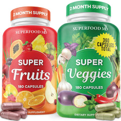 Superfood MD frontal del envase mostrando diseño y cantidad total