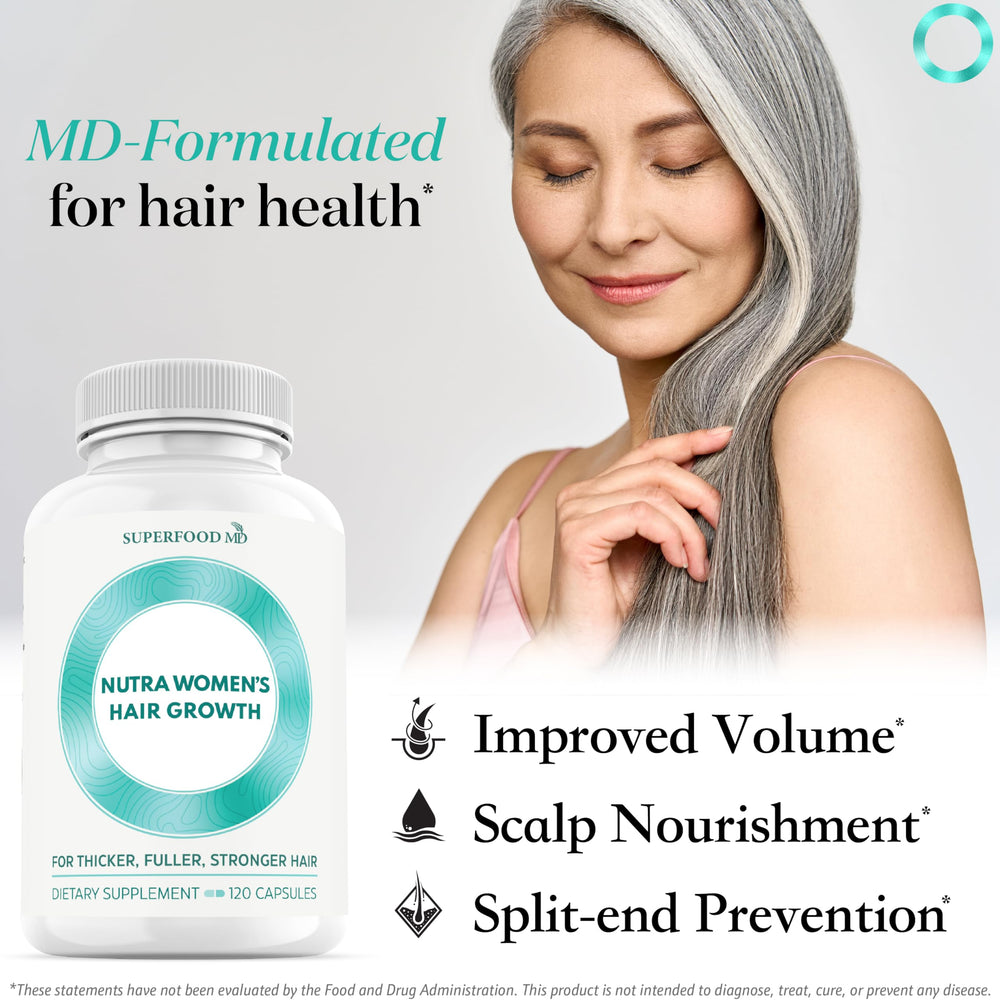 Superfood MD cápsula siendo sujetada, facilita toma diaria