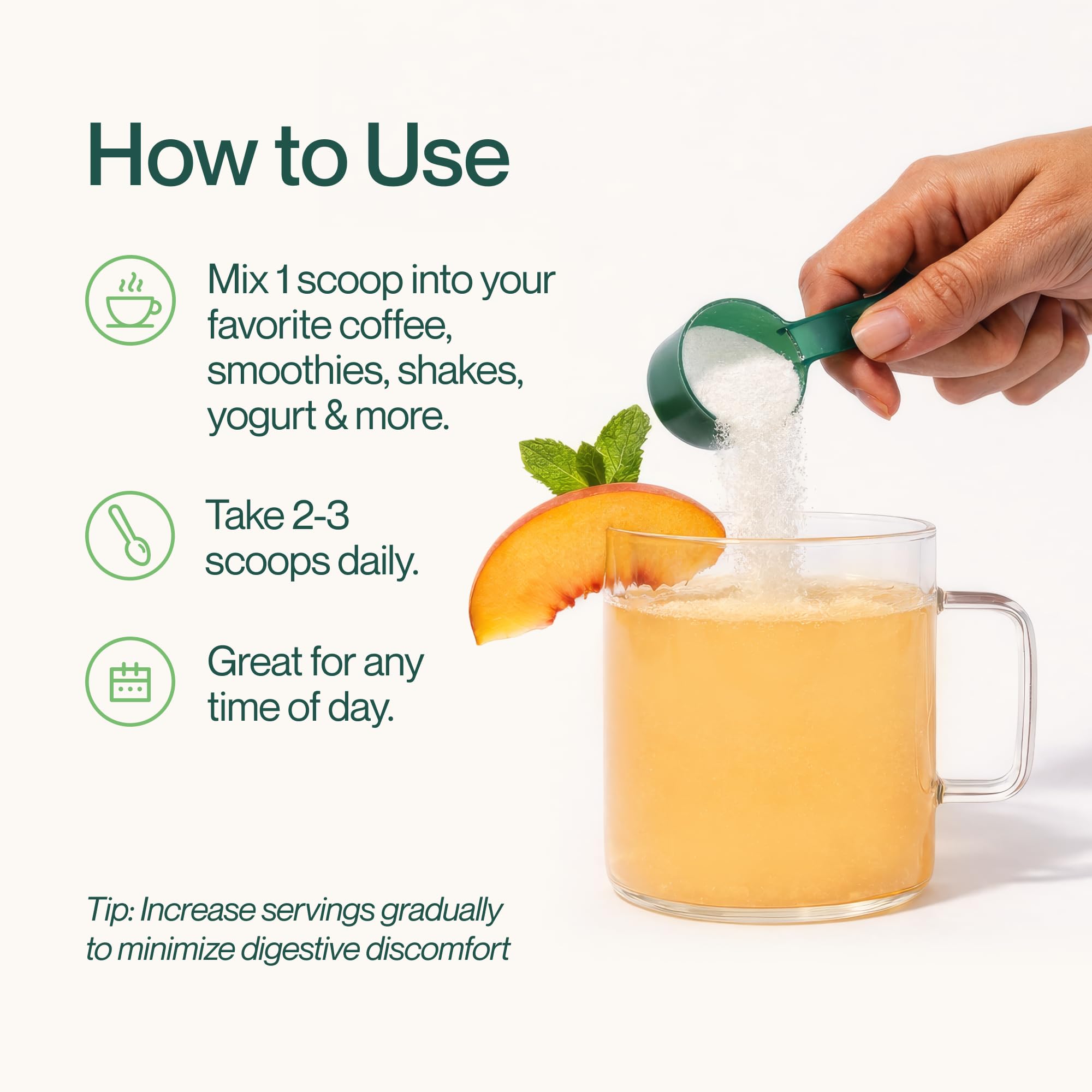 Supergut mezclado en batido de frutas, añade fibra sin cambiar sabor