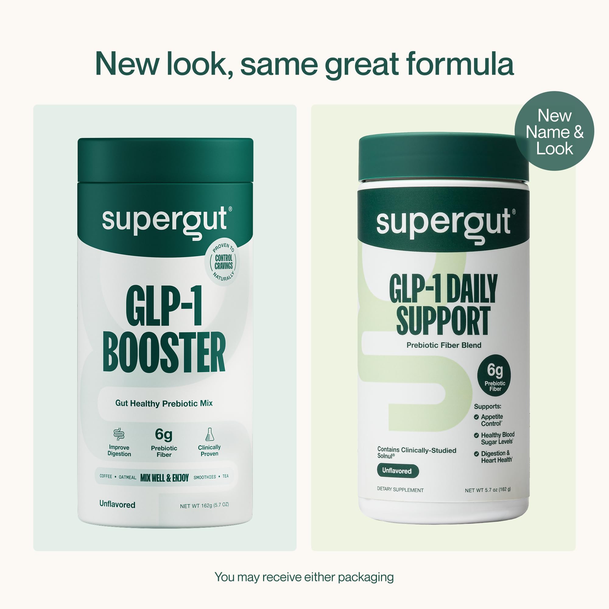 Supergut presentación con estilo de vida mostrando producto y bienestar práctico