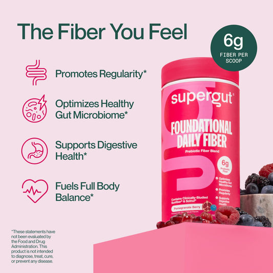 Supergut textura en cuchara que muestra polvo fino y soluble, mezclado sin grumos
