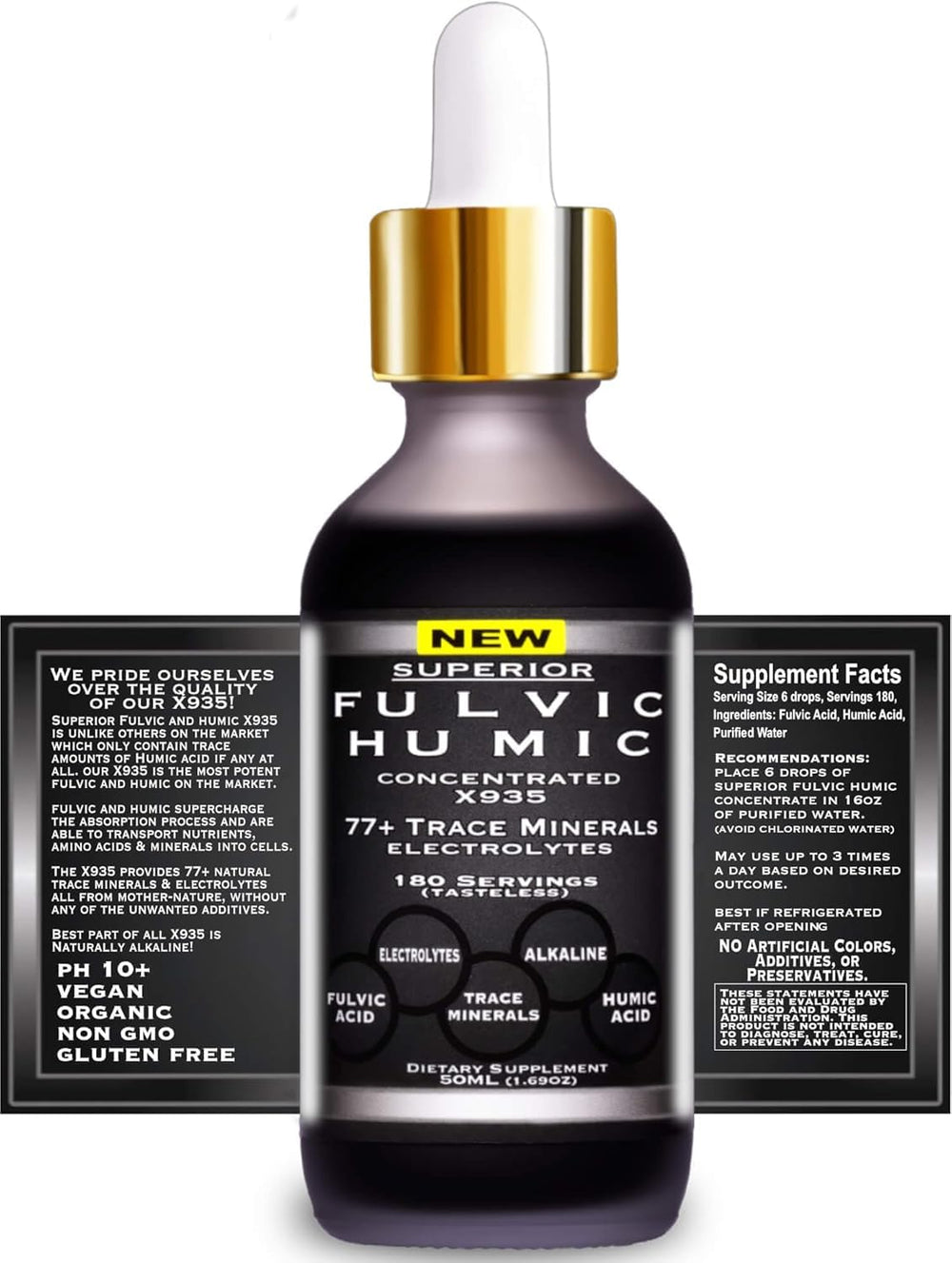 SUPERIOR FULVIC HUMIC X935 añadir a smoothie para mejorar absorción