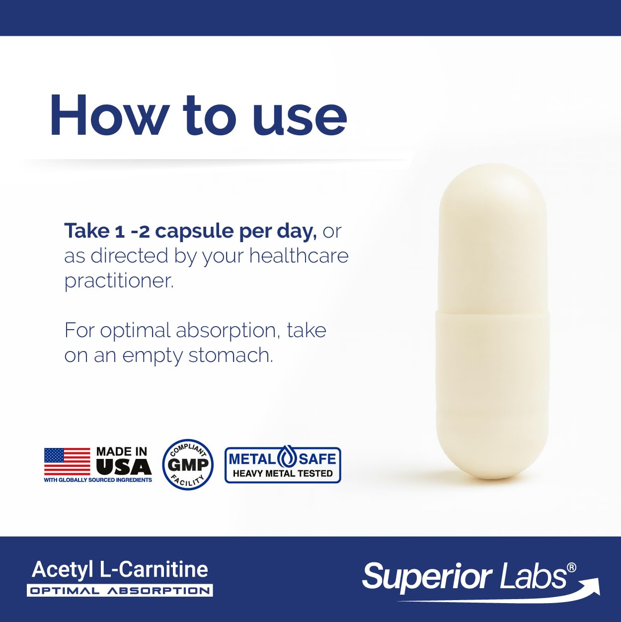 Superior Labs frasco en mano para comparar tamaño y percepciones de dosificación