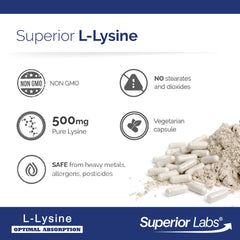 Superior Labs etiqueta nutricional enfocada en ingredientes y pureza