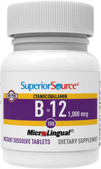 Superior Source tablet sublingual en uso disolviéndose sin agua